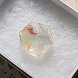 Creator's Star Faceted Red Hematoid Golden Healer Quartz~CRRHGHC2