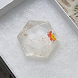 Creator's Star Faceted Red Hematoid Golden Healer Quartz~CRRHGHC3