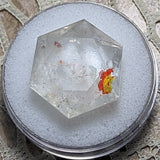 Creator's Star Faceted Red Hematoid Golden Healer Quartz~CRRHGHC3