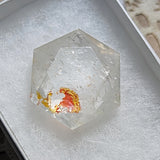 Creator's Star Faceted Red Hematoid Golden Healer Quartz~CRRHGHC5