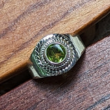 Sterling Silver Size 6 1/4 Peridot Ring~JSSPERR5