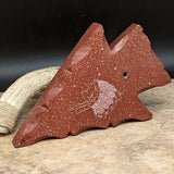 Pipestone Arrowhead Feather Stand~CRPSAHFS