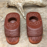 Pipestone Moccasin Candle Holders~CRPSMOCL