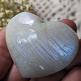 Rainbow Moonstone Heart~CRMHRT09