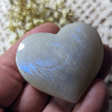 Rainbow Moonstone Heart~CRMHRT10