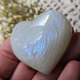 Rainbow Moonstone Heart~CRMHRT10