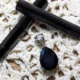 Black Tourmaline Pendant~JSSBLKT8