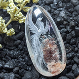 Lodolite Quartz "Phoenix" Cabochon~CRLQZPC1