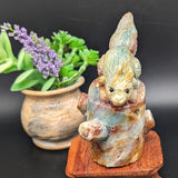 Amazonite Squirrel Carving~CRAMSCRV