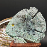 Copper Mineral Quartz Fish Carving~CRCMQFCR