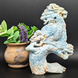 Amazonite "Bird in a Tree" Carving~CRAMBIAT