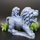 Blue Aventurine "Lion King" Carving~CRBALION