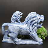 Blue Aventurine "Lion King" Carving~CRBALION