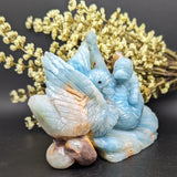 Amazonite "For Life" Swan Carving~CRAMSWAN