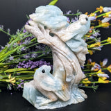 Amazonite "Feathered Friends" Bird Carving~CRAMFEAT