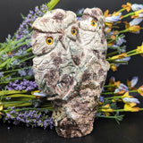 Rhyolite "Two Owls" carving~CRRHYOWL