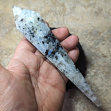 Rainbow Moonstone Wand with Stand~CRMWSTD2