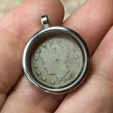 Liberty V Nickel Pendant~JSTSTLVN