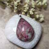 Rubellite in Quartz Pendant~JSTSTRQ1