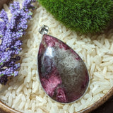 Rubellite in Quartz Pendant~JSTSTRQ4