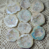 Angel Aura Druzy Quartz Geode Halves~CRAADQGM