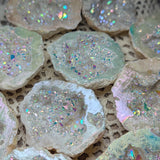 Angel Aura Druzy Quartz Geode Halves~CRAADQGM