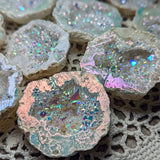 Angel Aura Druzy Quartz Geode Halves~CRAADQGM