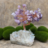 Angel Aura & Lepidolite Gem Tree~CRAALPGT