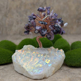 Angel Aura & Charoite Gem Tree~CRAACRGT