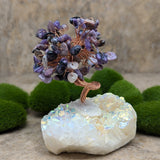 Angel Aura & Charoite Gem Tree~CRAACRGT