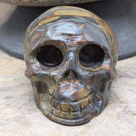 Bamboo Jasper Skull~CRBAMJS2