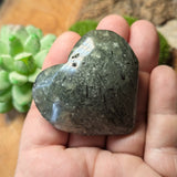 Epidote in Prehnite Heart~CRCEPHT1