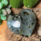 Epidote in Prehnite Heart~CRCEPHT2