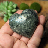 Epidote in Prehnite Heart~CRCEPHT5