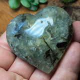 Epidote in Prehnite Heart~CRCEPHT6