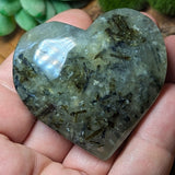 Epidote in Prehnite Heart~CRCEPHT6