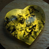 Epidote in Prehnite Heart~CRCEPHT6