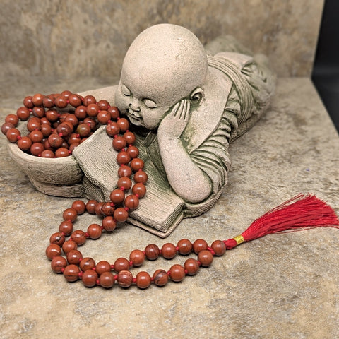 Red Jasper Mala Beads~JMALARDJ