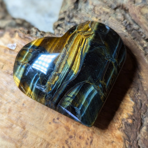 Mixed Tiger Eye Heart~CRMTEHT2