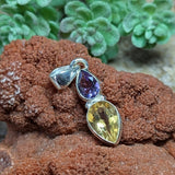 Citrine & Amethyst Pendant~JSSCITAM