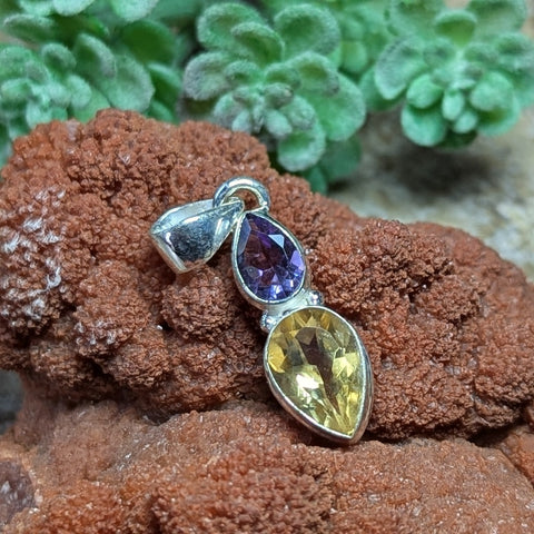 Citrine & Amethyst Pendant~JSSCITAM