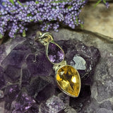 Citrine & Amethyst Pendant~JSSCITAM