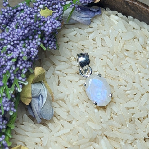 Rainbow Moonstone Pendant~JSSRMP03