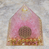 Orgonite Flower of Life Pyramid-CRORGFOL