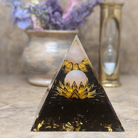 Orgonite Lotus Pyramid-CRORGLOT