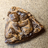 Tiger Eye "Koala Kuddles" Carving~CRCRV152