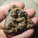 Tiger Eye "Koala Kuddles" Carving~CRCRV152