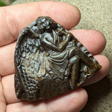 Tiger Eye "Guardian" Carving~CRCRV088