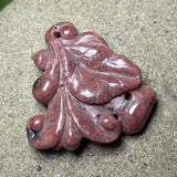 Rhodonite Double Sided "Birdie" Carving~CRCRV027