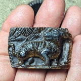 Tiger Eye "Dachshund" Carving~CRCRV106